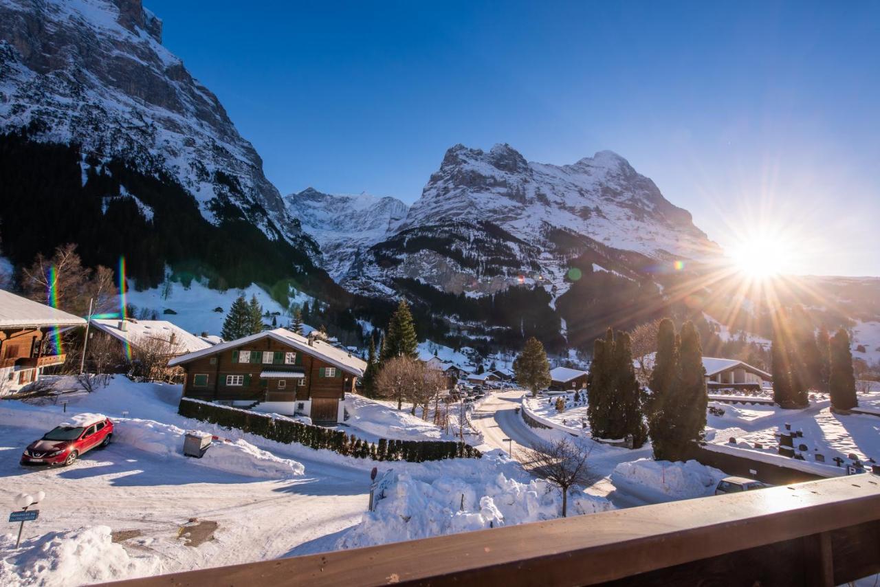 דירות גרינדלוולד Atemberaubende Sicht Auf Eiger Nordwand מראה חיצוני תמונה